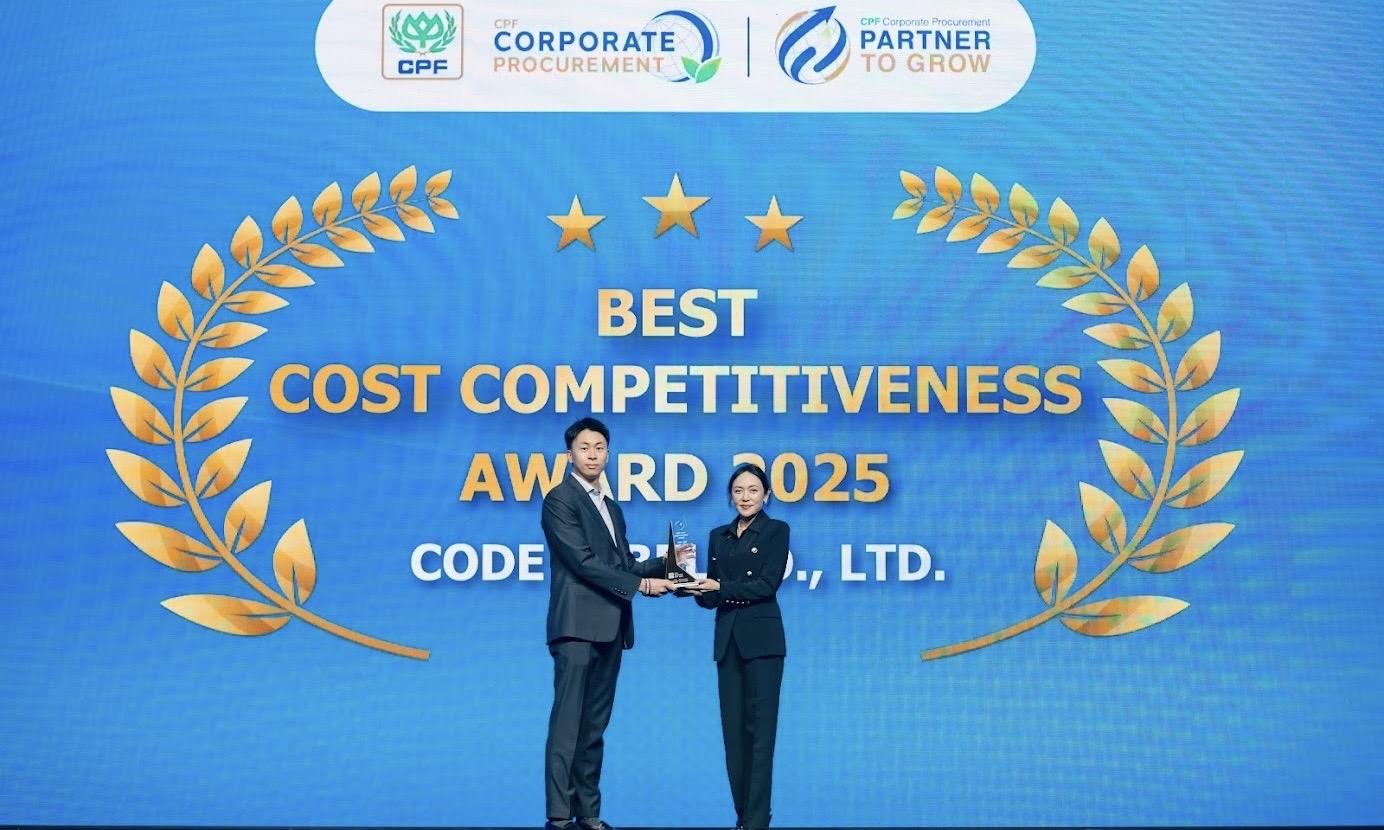 Code Label คว้ารางวัล Best Cost Competitiveness Award จาก CPF