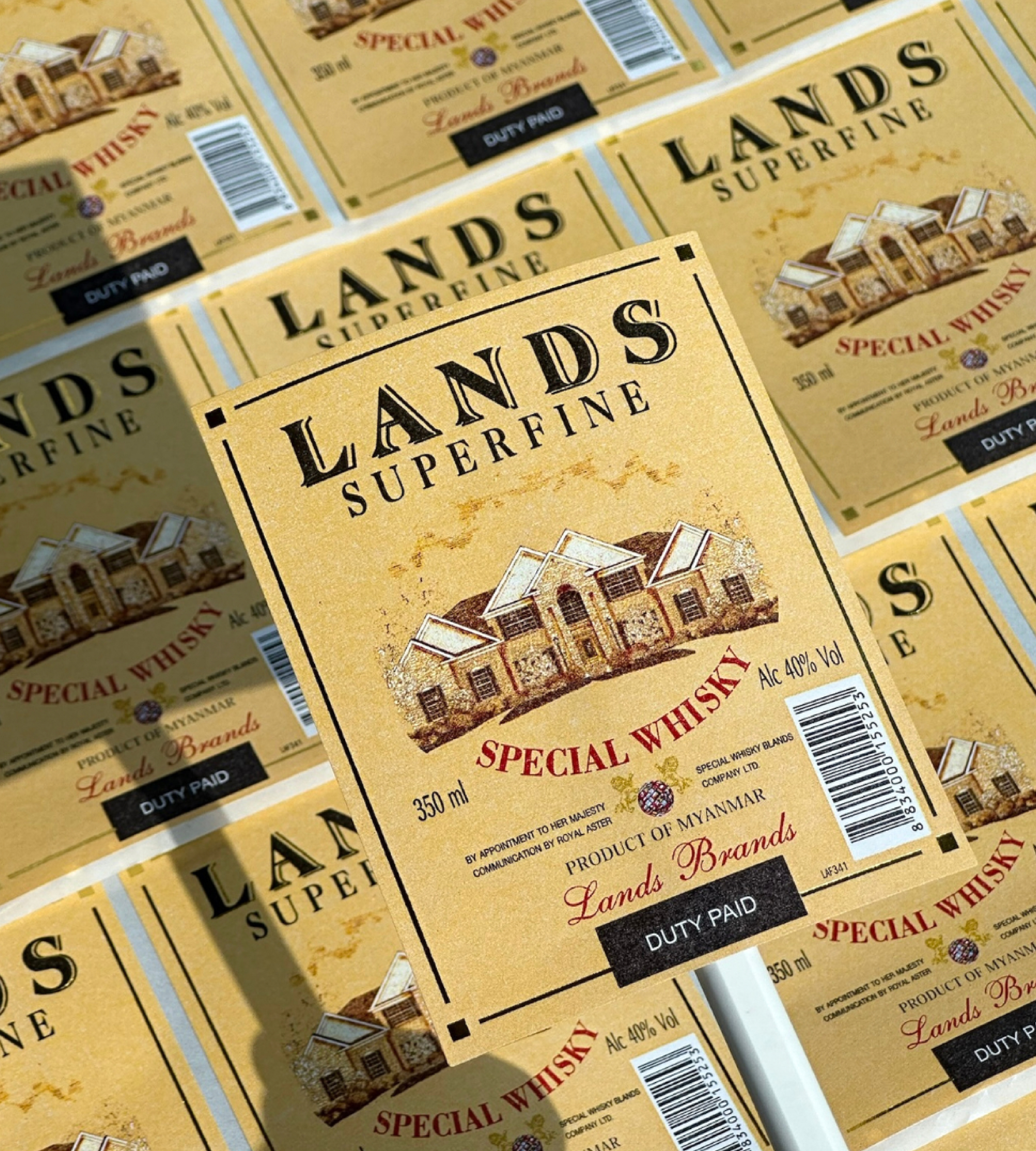 ฉลากสินค้า Lands | กระดาษคราฟท์